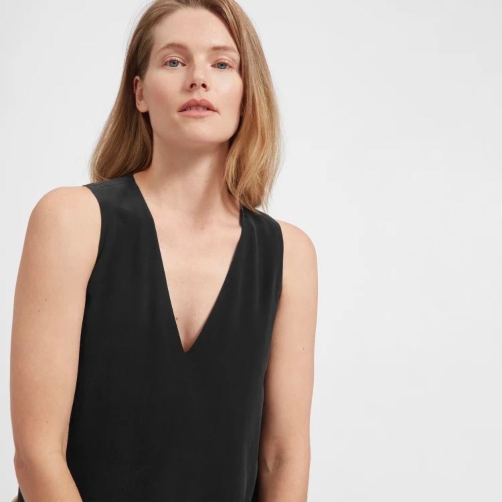 Everlane silk tank size 0
